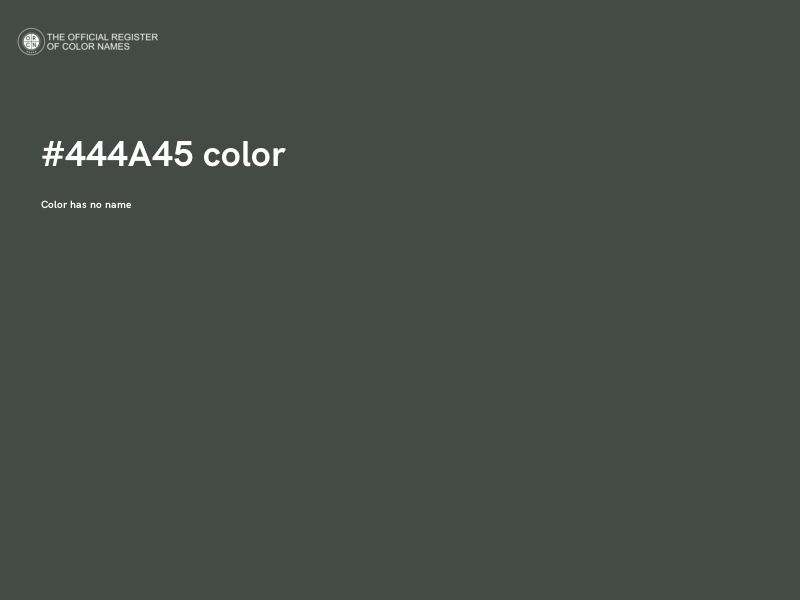 #444A45 color image