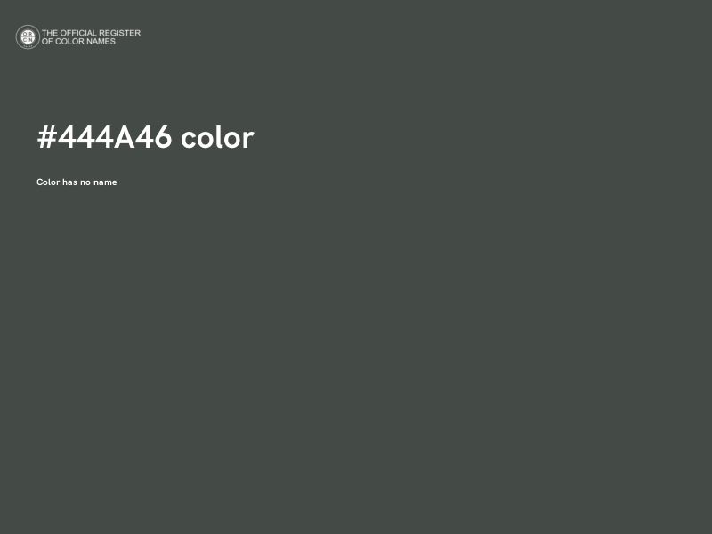 #444A46 color image