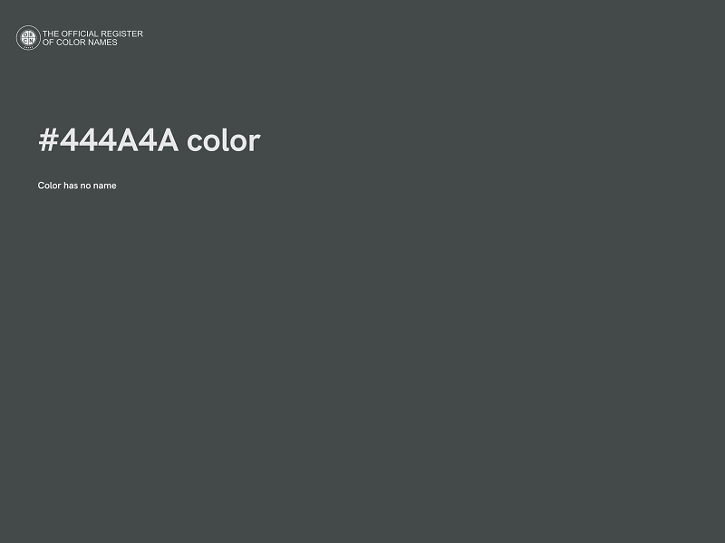 #444A4A color image