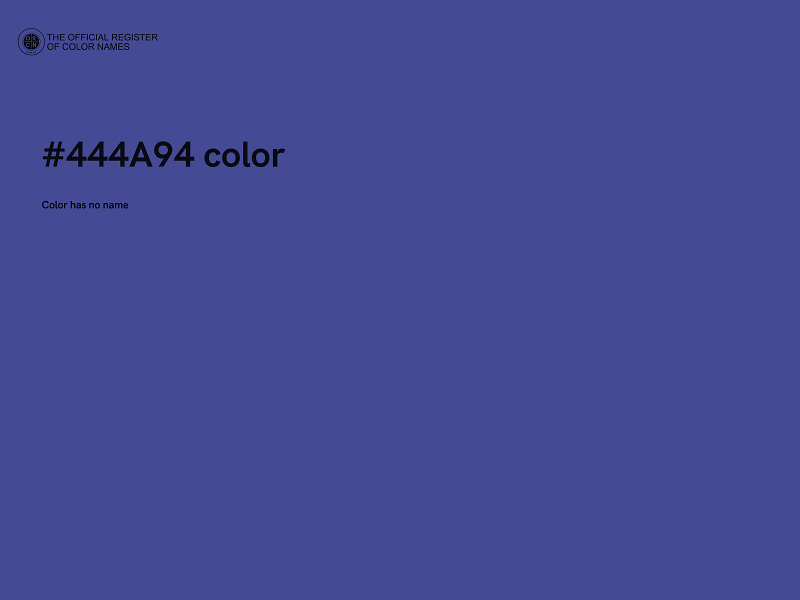 #444A94 color image