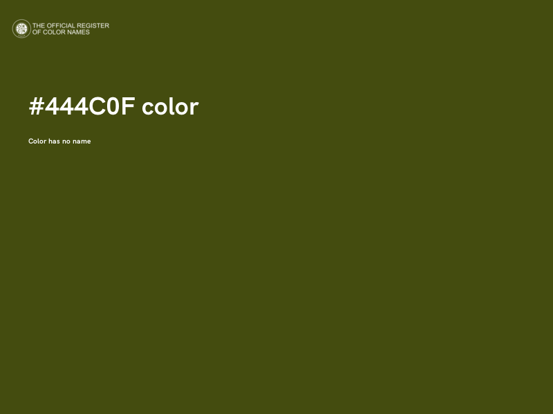 #444C0F color image