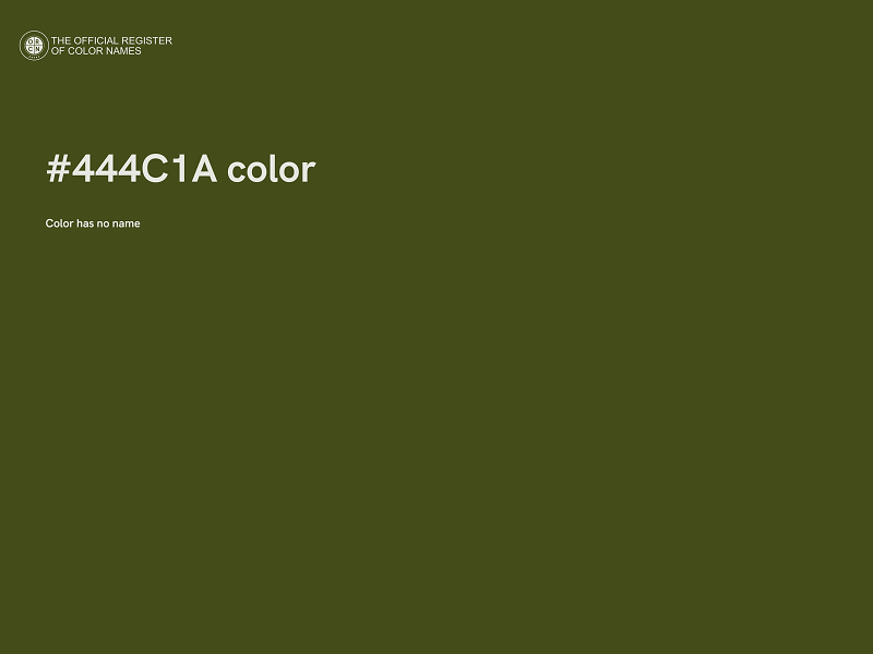 #444C1A color image