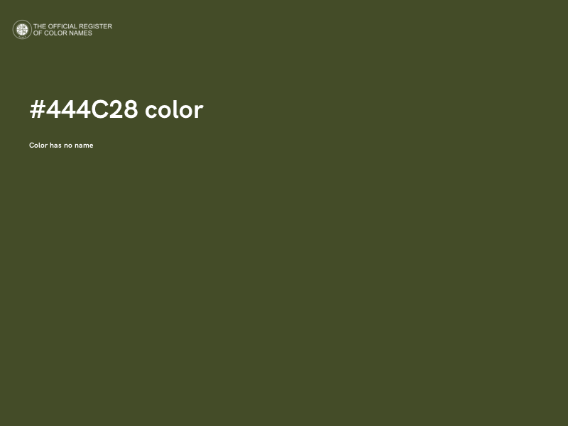#444C28 color image