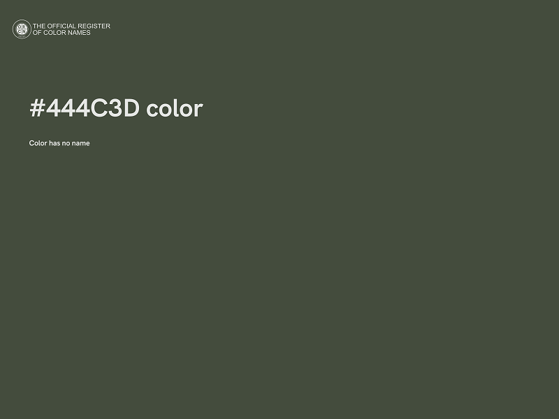 #444C3D color image