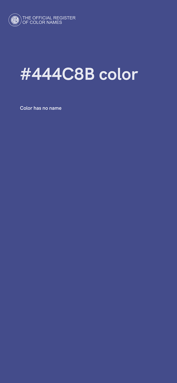 #444C8B color image