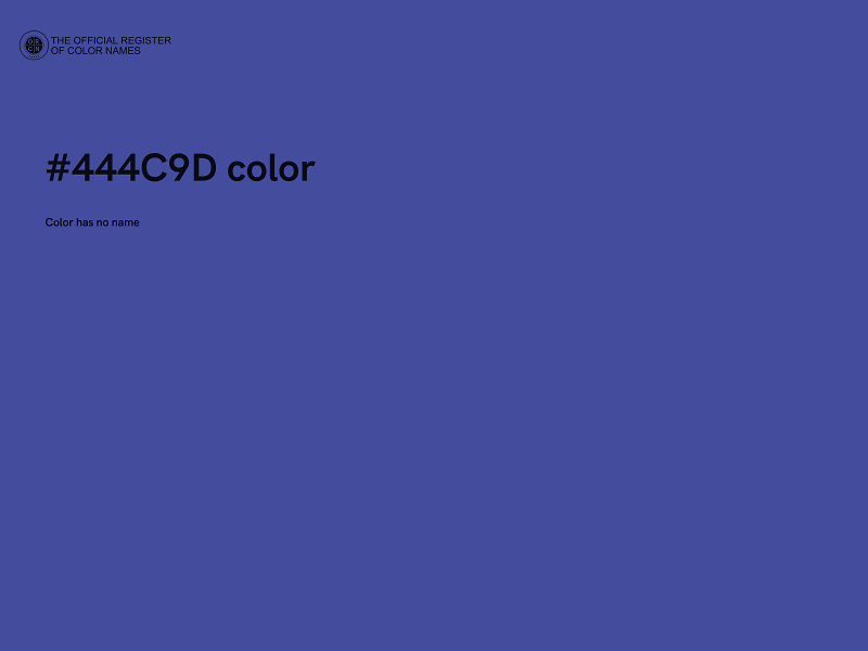 #444C9D color image