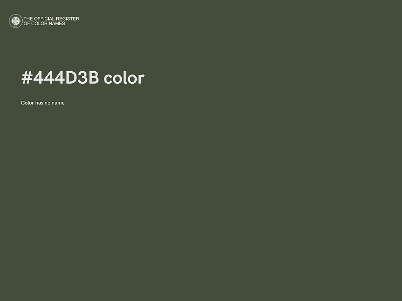 #444D3B color image