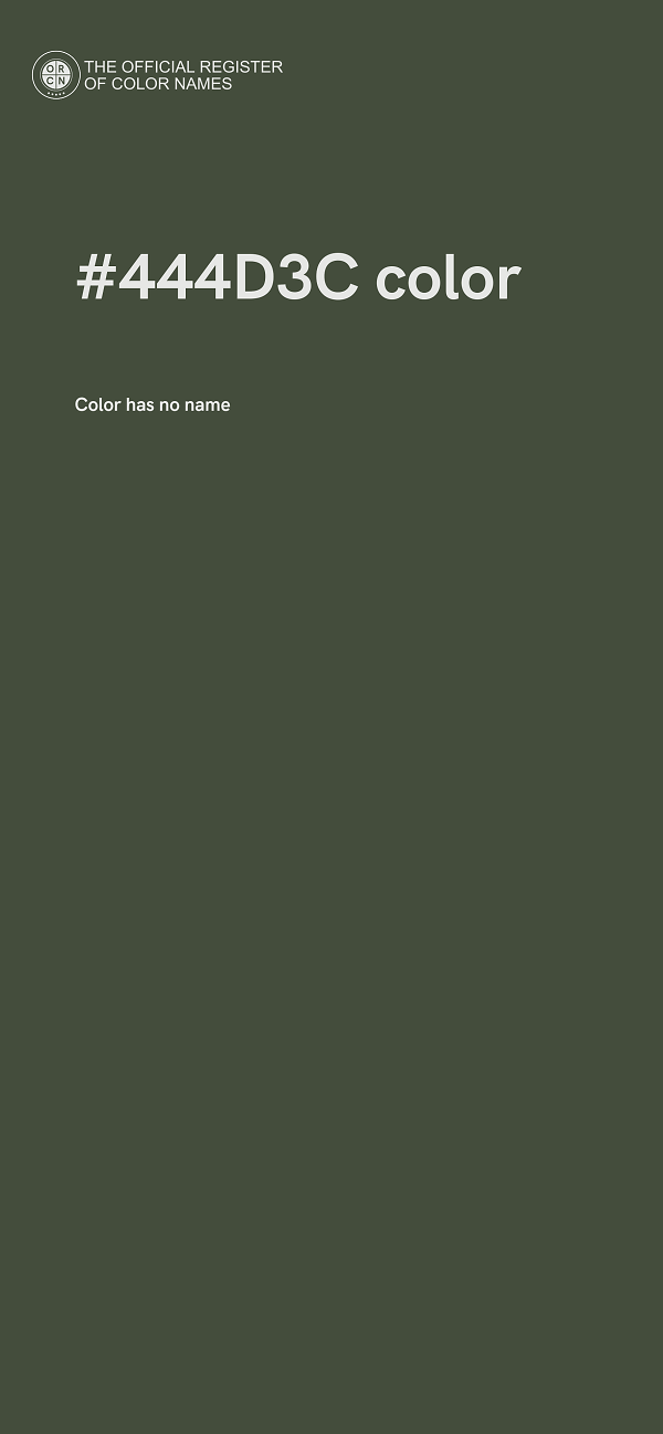 #444D3C color image