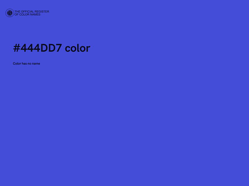 #444DD7 color image