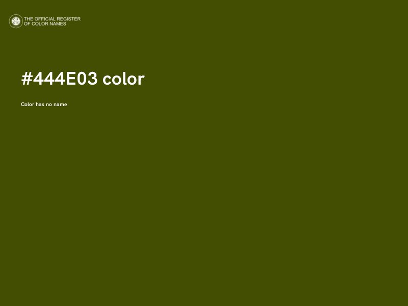 #444E03 color image