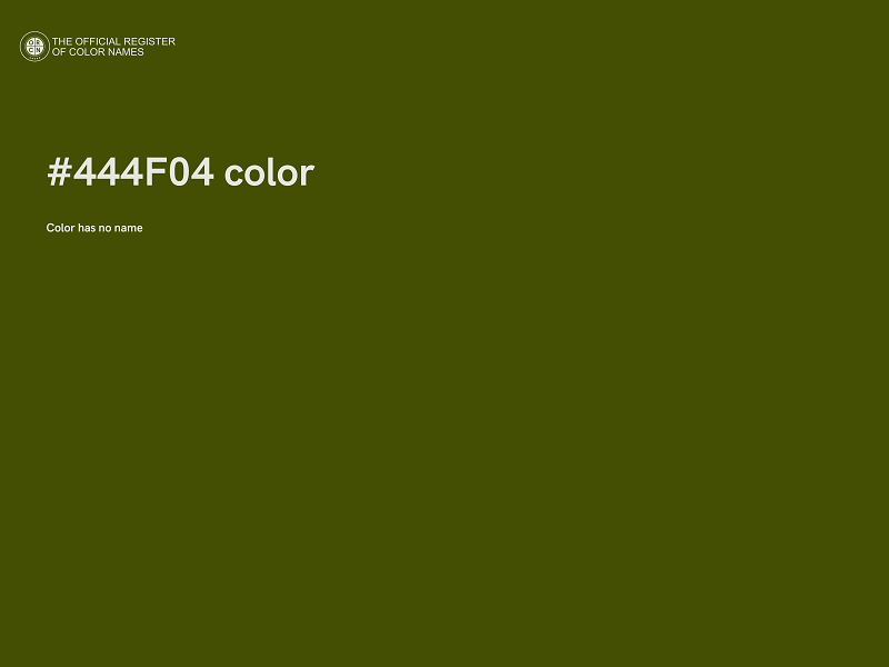 #444F04 color image