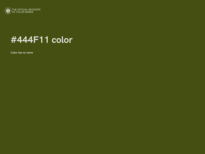 #444F11 color image