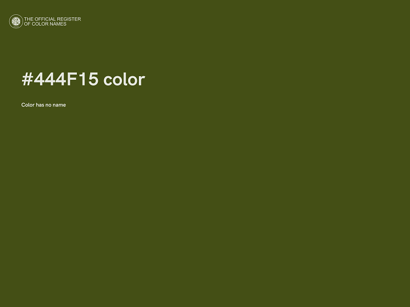 #444F15 color image