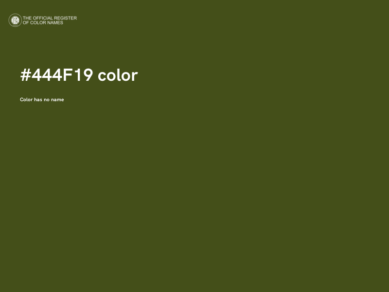 #444F19 color image