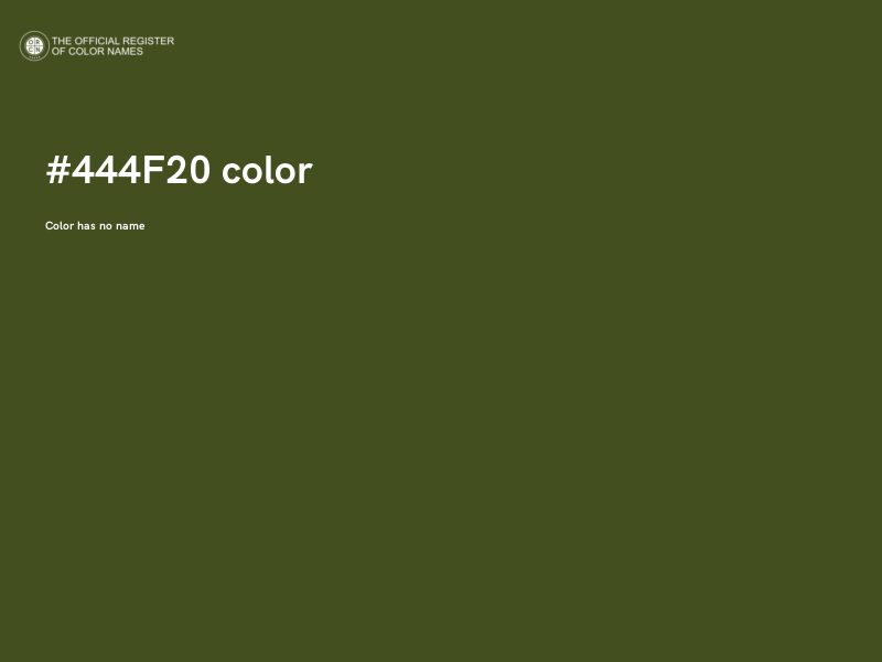 #444F20 color image