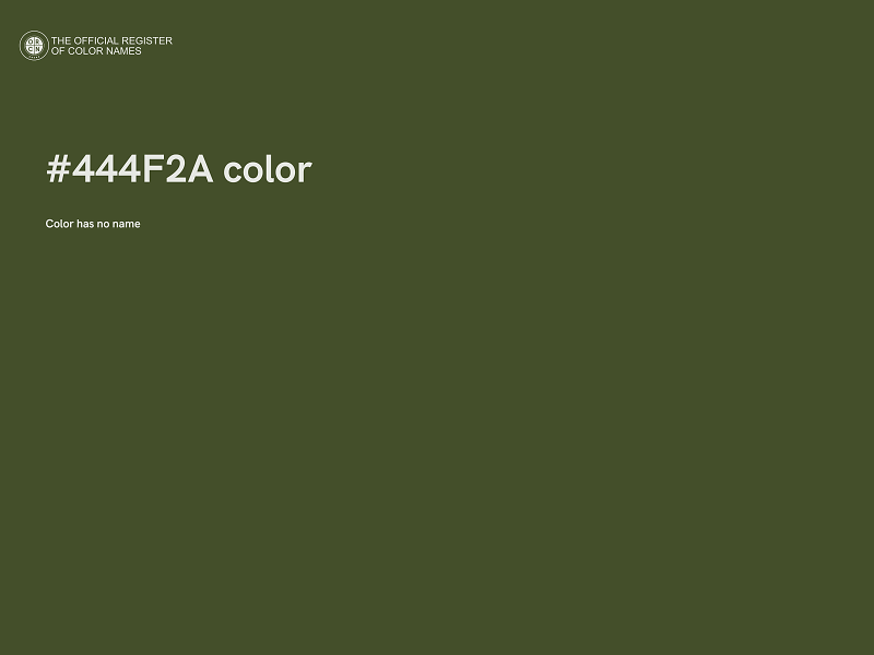 #444F2A color image