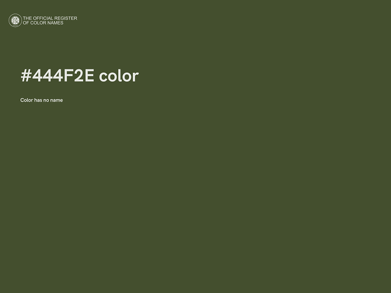 #444F2E color image