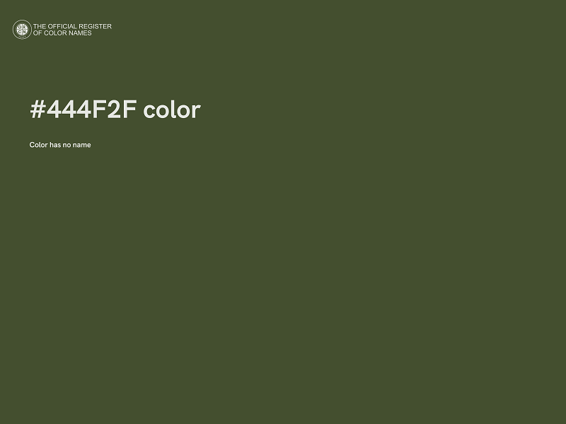 #444F2F color image