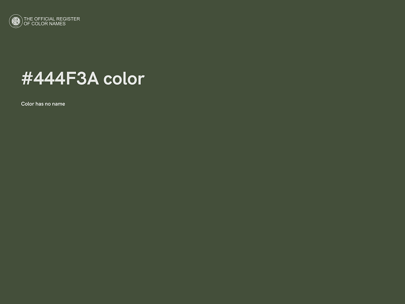 #444F3A color image