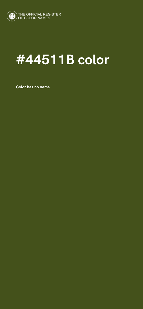 #44511B color image