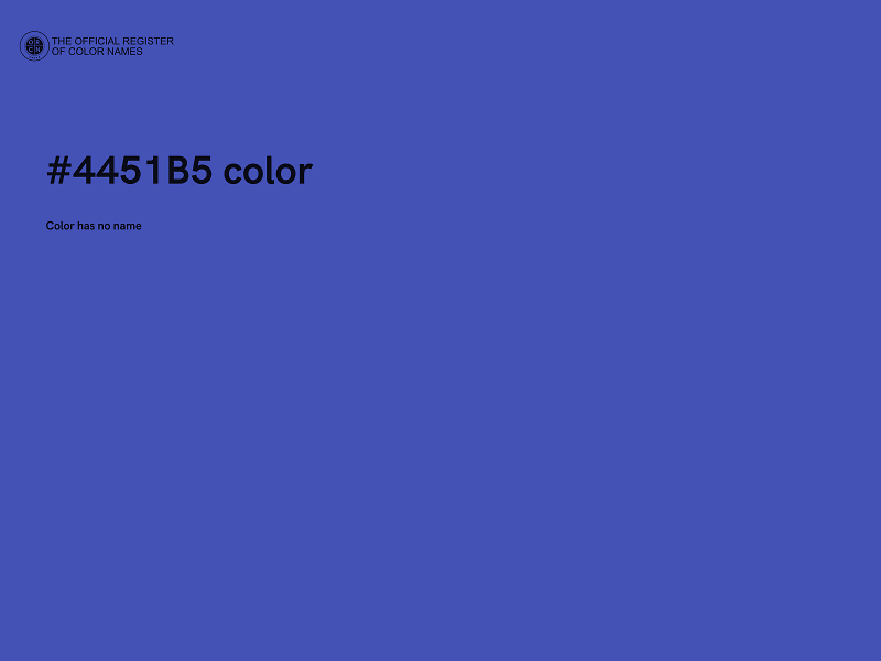 #4451B5 color image