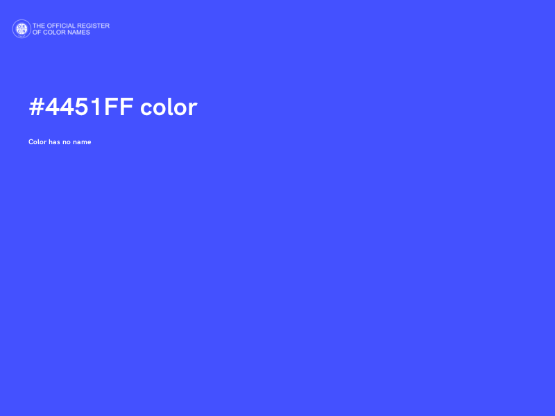#4451FF color image