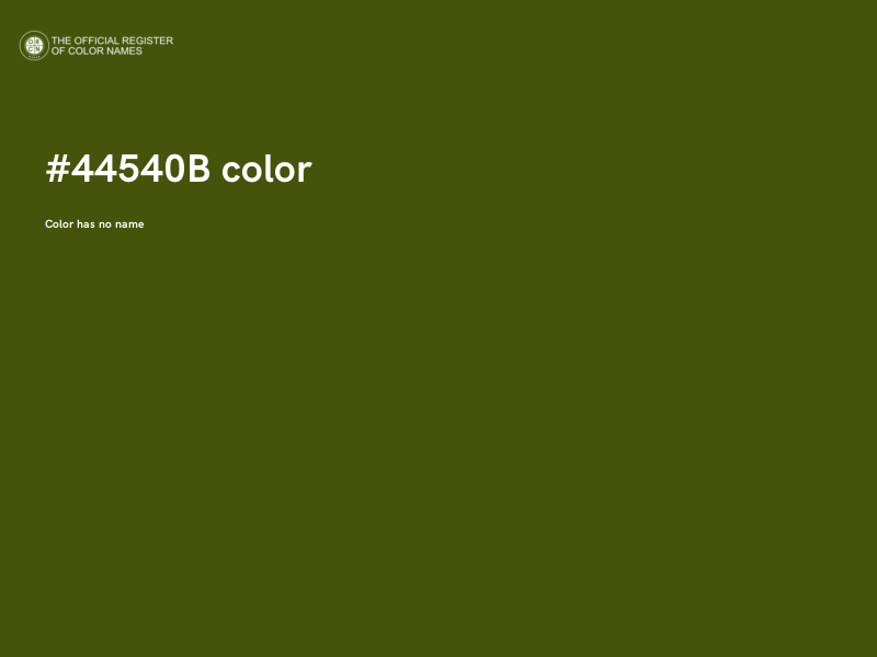 #44540B color image