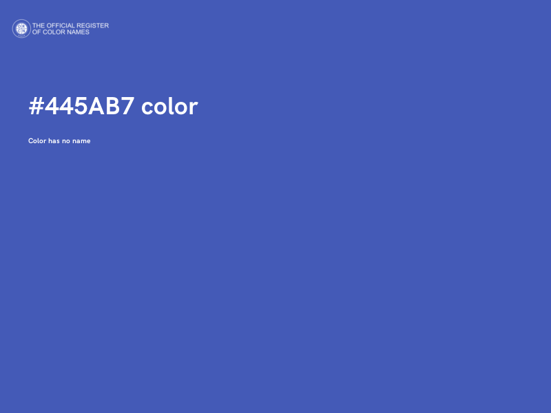 #445AB7 color image