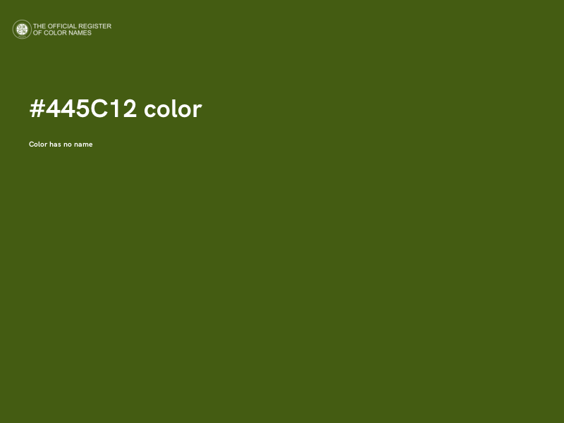 #445C12 color image