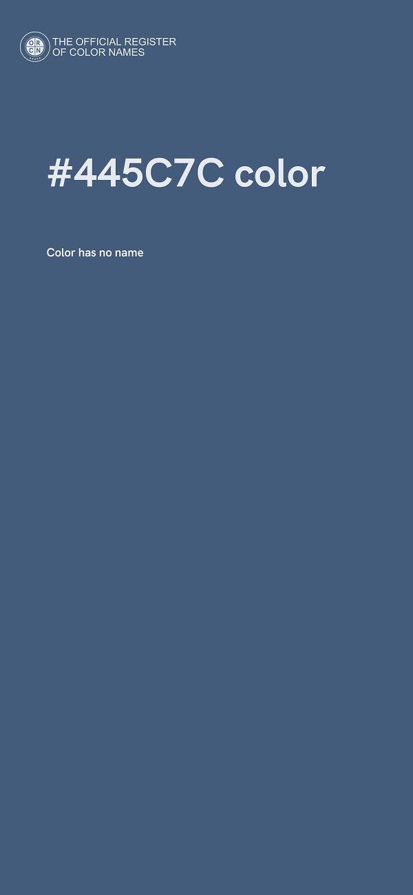 #445C7C color image