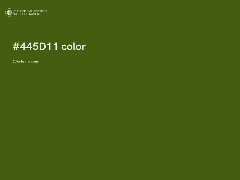 #445D11 color image