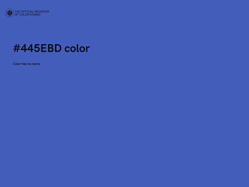 #445EBD color image