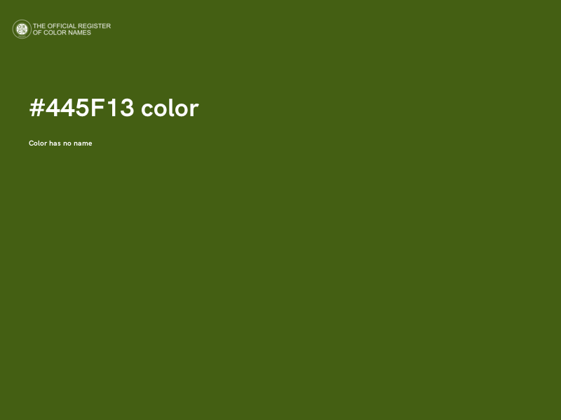 #445F13 color image