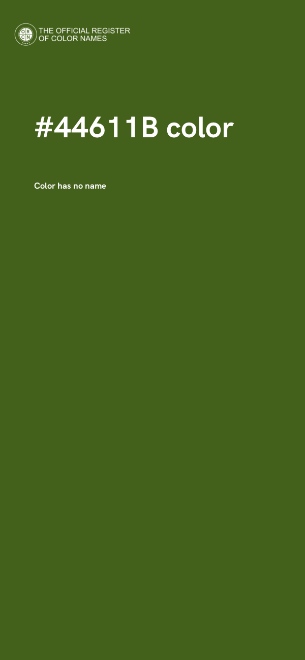 #44611B color image