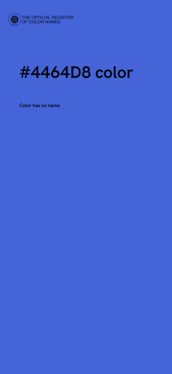#4464D8 color image