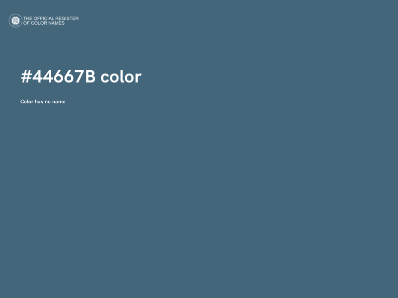#44667B color image