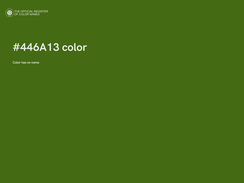 #446A13 color image