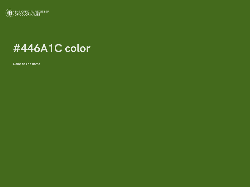 #446A1C color image