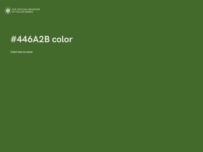 #446A2B color image