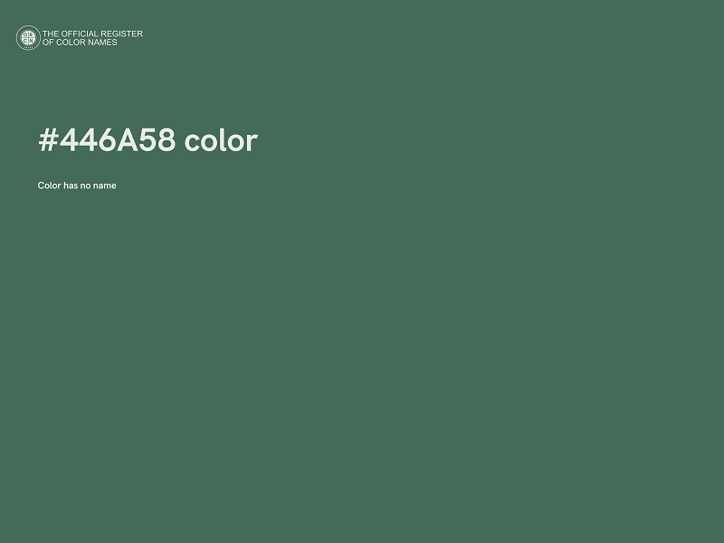 #446A58 color image