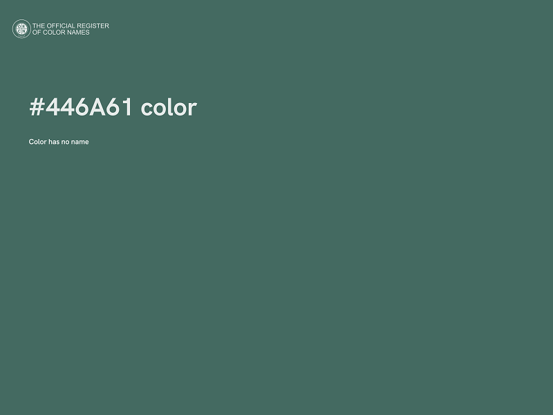 #446A61 color image