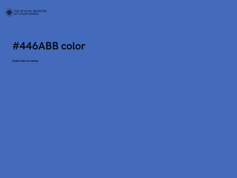 #446ABB color image