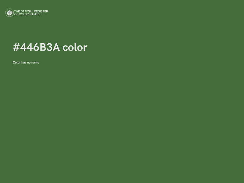 #446B3A color image