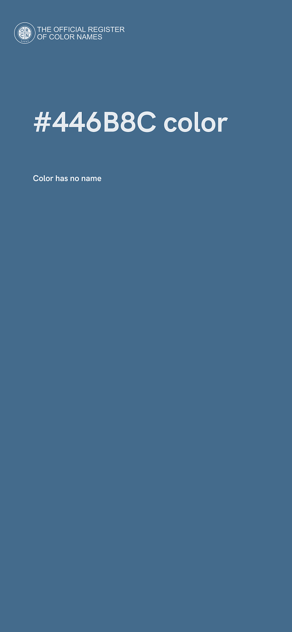 #446B8C color image