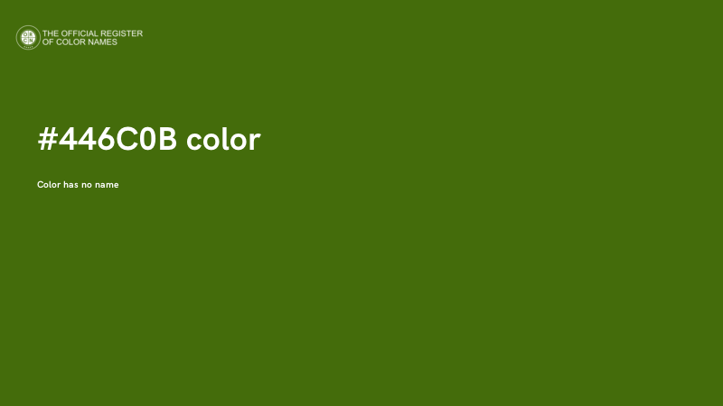 #446C0B color image