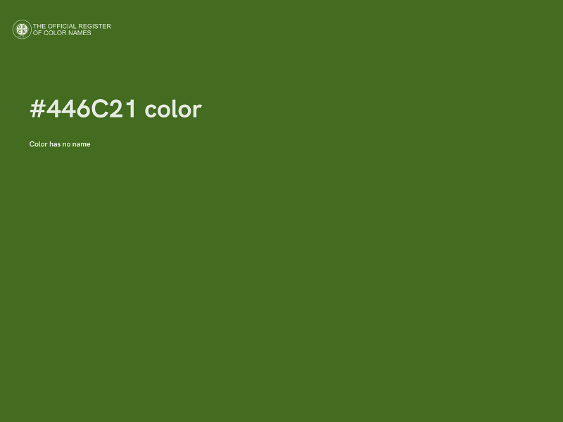 #446C21 color image
