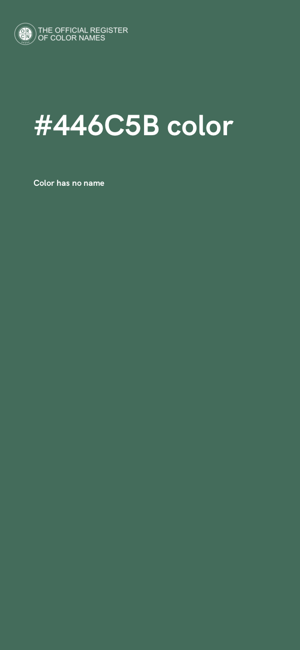 #446C5B color image