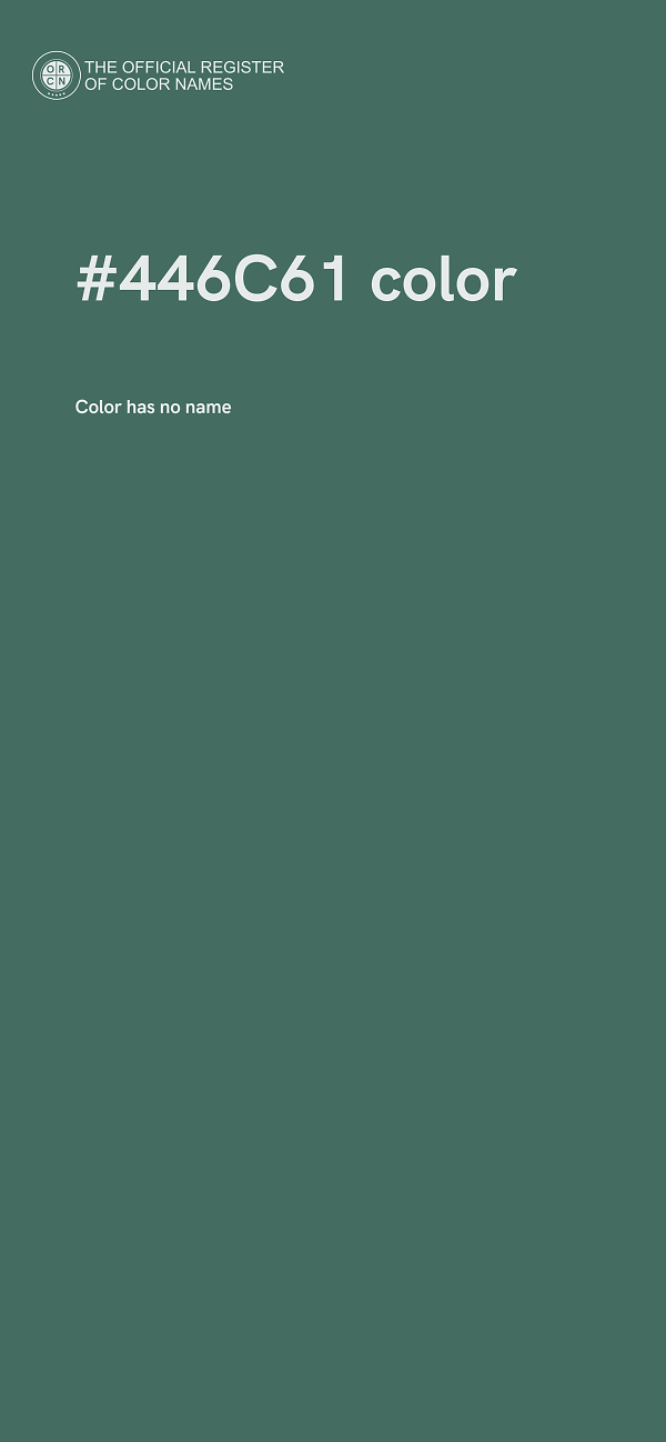#446C61 color image