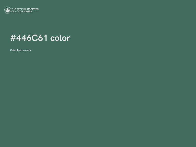 #446C61 color image