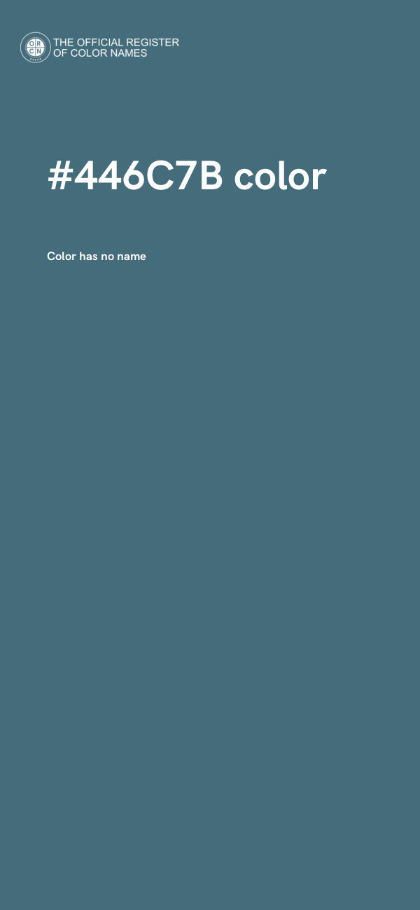 #446C7B color image
